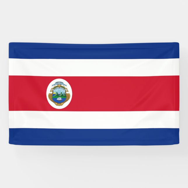 Banderoles Bandera de Costa Rica - Drapeau du Costa Rica  (Horizontal)