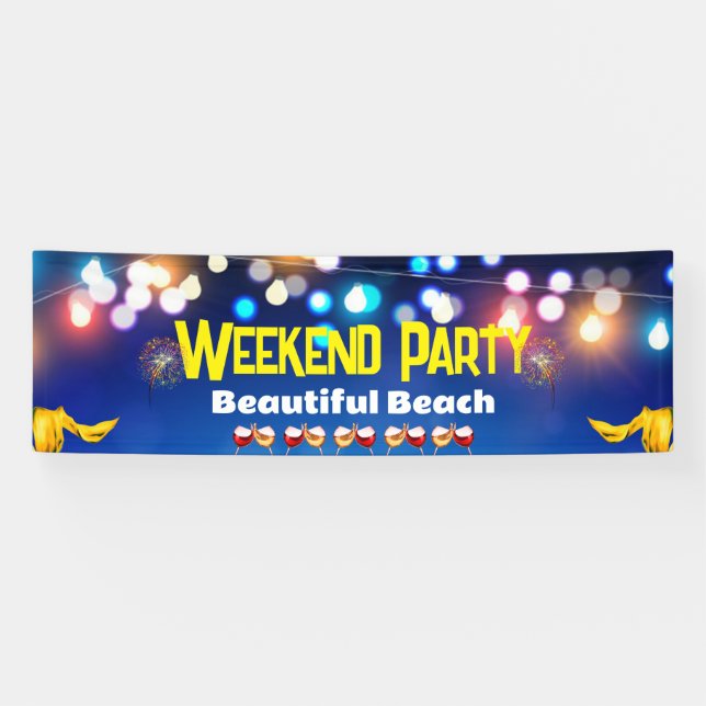 Banderoles Banners Party Elegan (Horizontal)