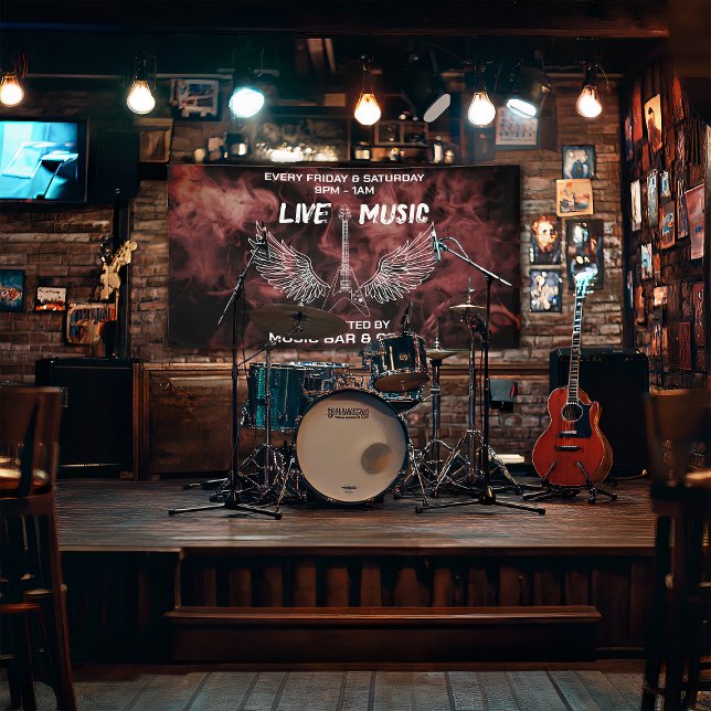 Banderoles Bar & Grill de musique en live (Créateur téléchargé)