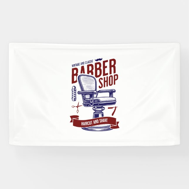Banderoles Barber Shop (Horizontal)
