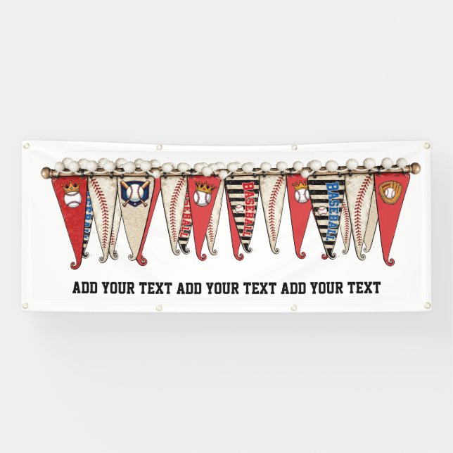 BANDEROLES BASEBALL  (Horizontal)