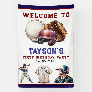 Banderoles Baseball Première Année 1er Anniversaire