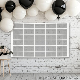 Banderoles Basic Photo Template 60 Photos - Can Change Color