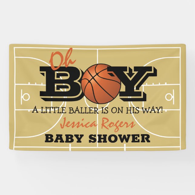 Banderoles Basket-ball 'Oh Boy' | Baller On It's Way (Horizontal)