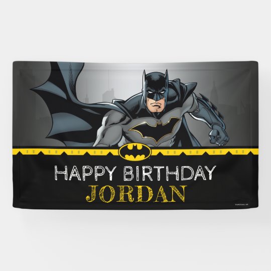 Banderoles Batman Joyeux Anniversaire De Chalkboard Zazzle Fr