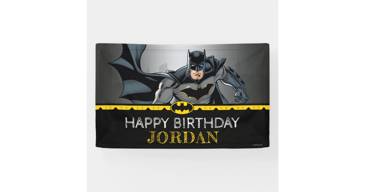 Banderoles Batman Joyeux Anniversaire De Chalkboard Zazzle Fr