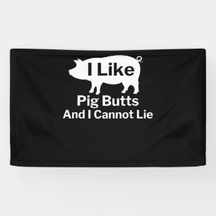 Banderoles BBQ BBQ J'Aime Les Boutons De Cochon Et Je Ne Pe