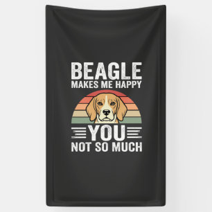 Banderoles Beagle Me Rend Heureux Amoureux Des Chiens