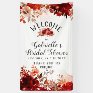 Banderoles Beauté Rustique Bouquet Floral Fête des mariées Bi