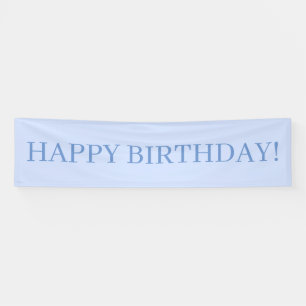 Banderoles Bébé bleu joyeux anniversaire