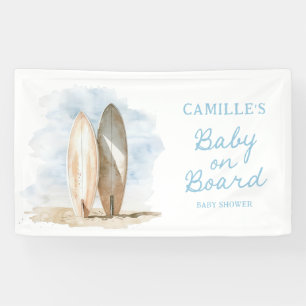 Banderoles Bébé de la plage à bord Fête de bébé garçon
