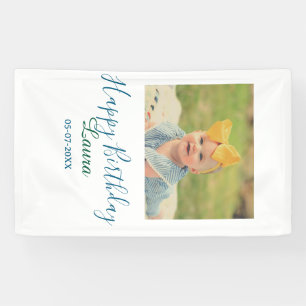 Banderoles Bébé enfants 1er anniversaire ajouter nom date ajo