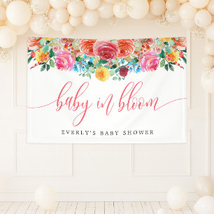 Banderoles Bébé Fleur Sauvage en Fleur Fleur Baby Shower 