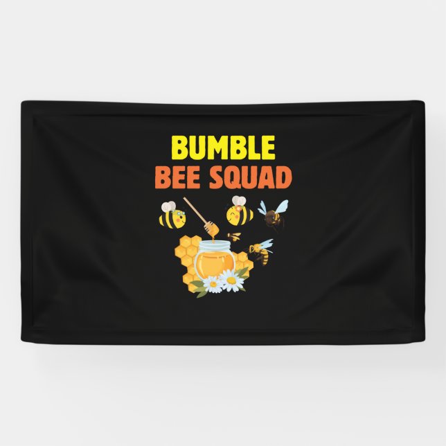 Banderoles Beekeeper Art Bumble Bee Squad 2 (Horizontal)