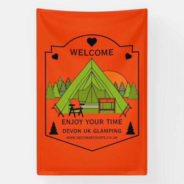 Banderoles Bell Tent Glamping (Verticale)
