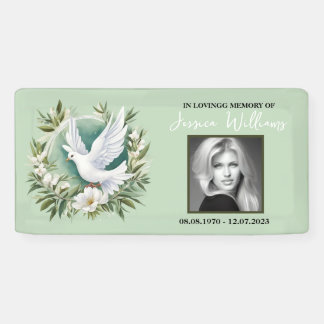 Banderoles Belle colombe blanche