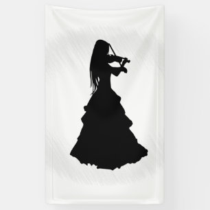 Banderoles Belle Gitane Joue du Violon