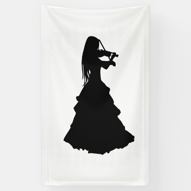 Banderoles Belle Gitane Joue du Violon (Vertical)