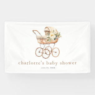 Banderoles Berceau Vintage pour Bébé Fête de Naissance Mixte