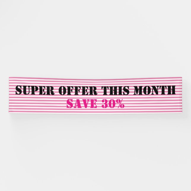 Banderoles BG Stripes Motif blanc étroit + votre dos et votre (Horizontal)