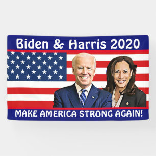Banderoles Biden et Harris 2020 redonnent à l'Amérique sa for