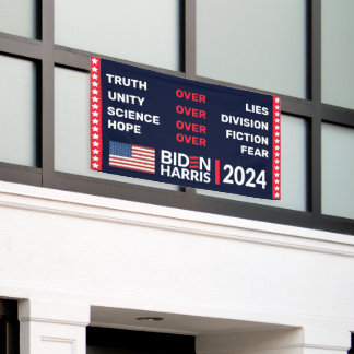 Banderoles Biden Harris 2024 : La science de l'unité de la vé