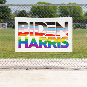Banderoles Biden Harris Fierté LGBTQ+