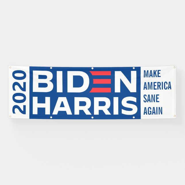 Banderoles Biden Harris Personnalisé Légende Élection du prés (Horizontal)