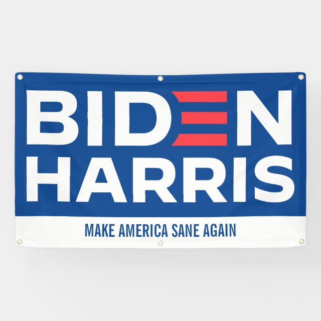 Banderoles Biden Harris Personnalisé Légende Élection du prés (Horizontal)