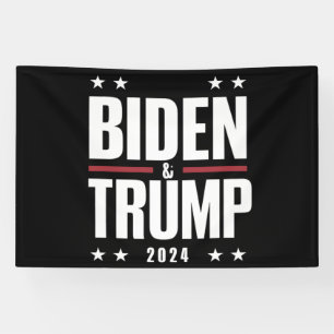 Banderoles Biden Trump 2024 Élection Drôle Présidentiel VP