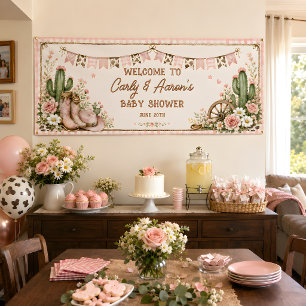 Banderoles Bienvenue à la Baby Shower de la Princesse de la P