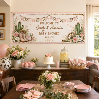 Banderoles Bienvenue à la Baby Shower de la Princesse de la P