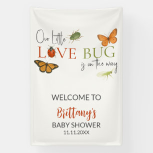 Banderoles Bienvenue à la Baby Shower Little Love Bug