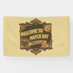 Banderoles Bienvenue à la fête de célébration de Match Day 20