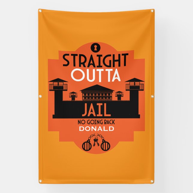 Banderoles Bienvenue à la maison après la prison (Verticale)