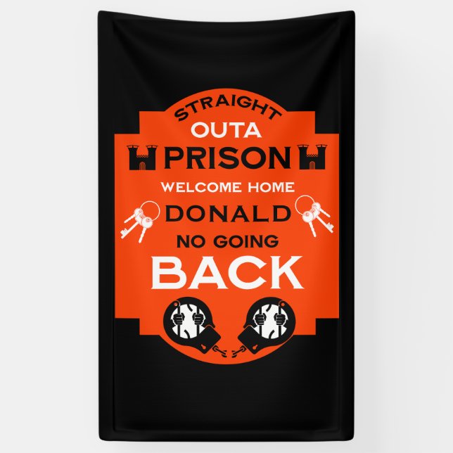 Banderoles Bienvenue À La Maison De La Prison (Vertical)