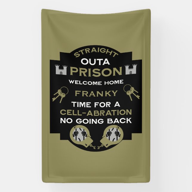 Banderoles Bienvenue À La Maison De La Prison (Verticale)