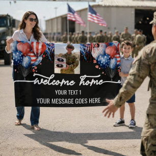 Banderoles Bienvenue à la Maison Soldat Photos Patriotiques P