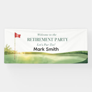 Banderoles BIENVENUE À LA RETRAITE DE GOLF Fête