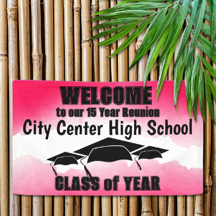 Banderoles Bienvenue à la réunion de la classe frontière de l