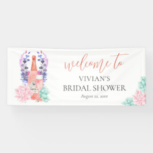 Banderoles Bienvenue à la soirée de mariage Moderne Pétales &