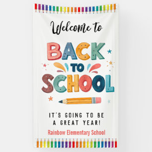 Banderoles Bienvenue à l'école , Premier jour d'école