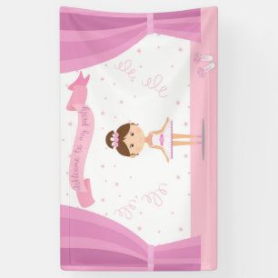 Banderoles Bienvenue à ma fête - Petite ballerine