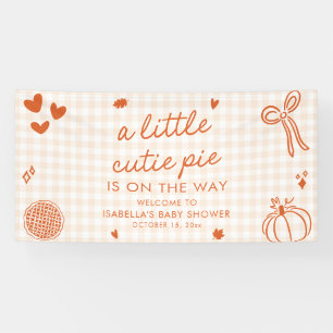 Banderoles Bienvenue à une Baby Shower Orange d'Automne « Un