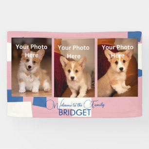 Banderoles Bienvenue Accueil Nouveau Chiot, Douche Chiot