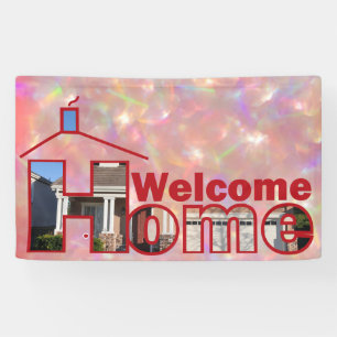 Banderoles Bienvenue Accueil personnalisé Vinyl Banner 3' x 5