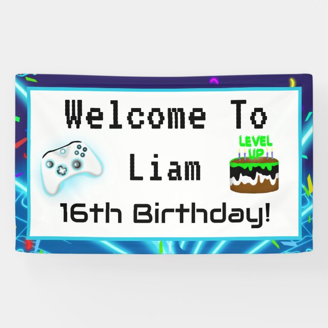 Banderoles Bienvenue Au 16e Joyeux Anniversaire Critique Hit! (Horizontal)