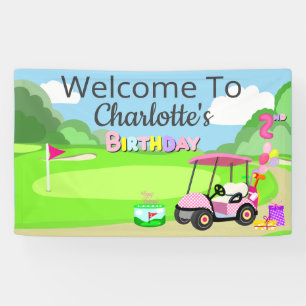 Banderoles Bienvenue Au 2E Anniversaire Polka Dot Pink Girly 