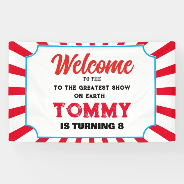 Banderoles Bienvenue au Carnaval ajouter votre propre texte B (Horizontal)