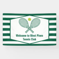 Bienvenue au Club de Country Tennis Rayé Vert Pers